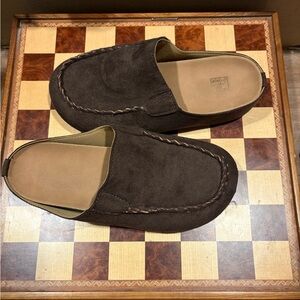 Men's Brown Suede Slip-On Shoes